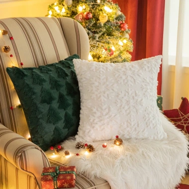 Vỏ Gối Sofa Vuông Họa Giáng Sinh - Trang Trí Nội Thất Giá Ưu Đãi 115k 3