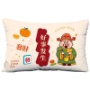 Vỏ gối thắt lưng God of Wealth hình chữ nhật sofa năm mới màu đỏ 60x80 cm giảm giá 3