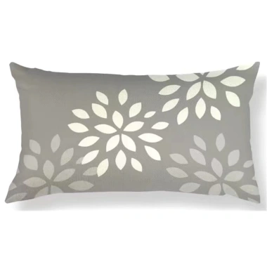 Vỏ gối thắt lưng hình học màu xám 60×40.5×30 cm - Cotton mềm, trang trí sofa, giảm 23%
