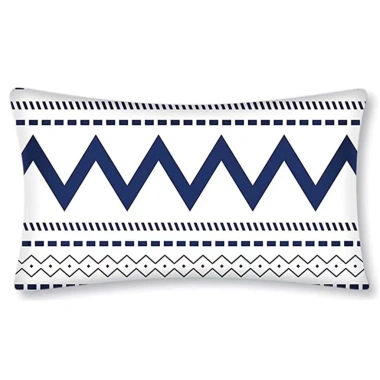 Vỏ gối thắt lưng hình học màu xám 60×40.5×30 cm - Cotton mềm, trang trí sofa, giảm 23%