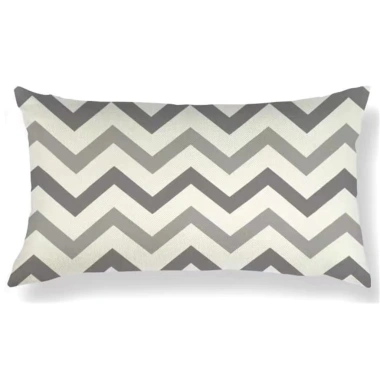 Vỏ gối thắt lưng hình học màu xám 60×40.5×30 cm - Cotton mềm, trang trí sofa, giảm 23%