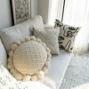 Vỏ Gối Thêu Mục Vụ Châu Âu - Gối Đầu Giường Sofa Sang Trọng, Nhẹ Nhàng, Gối Ném Ins, Dệt Kim Giá 103.169 VND 3
