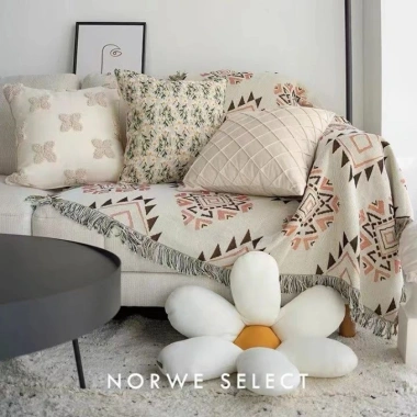Vỏ Gối Thêu Mục Vụ Châu Âu - Gối Đầu Giường Sofa Sang Trọng, Nhẹ Nhàng, Gối Ném Ins, Dệt Kim Giá 103.169 VND 5