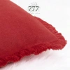 Vỏ Gối Trang Trí Tết Vải Đũi Đỏ Trơn và Tua Rua - Gối Tựa Lưng Sofa 777.025 5