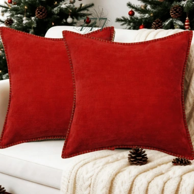 Vỏ Gối Tựa Lưng Sofa 45x45cm Vải Nhung Cam Đất Trang Trí Nội Thất Giá Ưu Đãi 148k 9