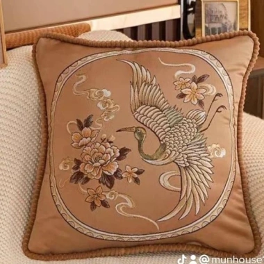 Vỏ gối tựa lưng sofa 48x48cm - Gối vuông decor hoàng gia, sang trọng, 35.000đ