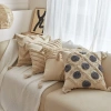 Vỏ Gối Tựa Lưng Sofa Canvas Tua Rua Bohemian 45x45cm - Cao Cấp GSF13 Giá 130k
