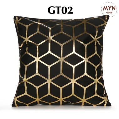 Vỏ gối tựa lưng sofa họa tiết ánh kim sang trọng 45x45cm giảm giá 39.000đ