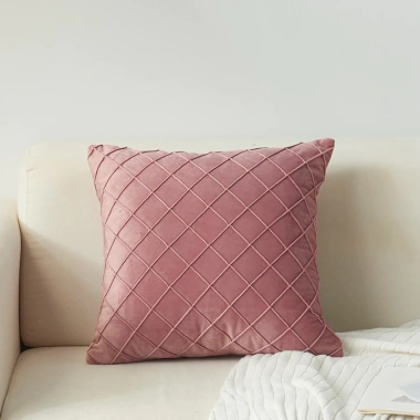 Vỏ Gối Tựa Lưng Sofa Nhung Gân Nổi Chéo Kim Cương Cao Cấp 45x45cm GSF05 Giá 83.000đ 9