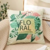 Vỏ Gối Tựa Lưng Sofa Văn Phòng Vải Bồ In Hoa Cao Cấp, Đệm êm ái, Thiết Kế Hiện Đại, Phòng Khách Sang Trọng, Giá Giảm 35k 4