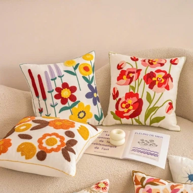 Vỏ gối tựa lưng sofa vuông 45x45 phong cách Bắc Âu - Giá ưu đãi 65.000 VNĐ 4