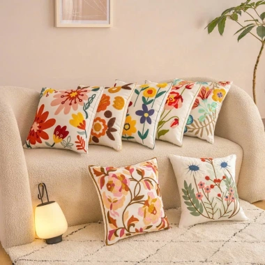 Vỏ gối tựa lưng sofa vuông 45x45 phong cách Bắc Âu - Giá ưu đãi 65.000 VNĐ 5