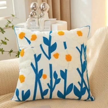 Vỏ gối tựa lưng thêu nổi 1 mặt – Trang trí sofa, nhà, văn phòng – Giá 99.514₫