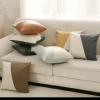 Vỏ gối tựa lưng vải da trơn - Trang trí sofa, văn phòng, nội thất - 25.000₫ 6