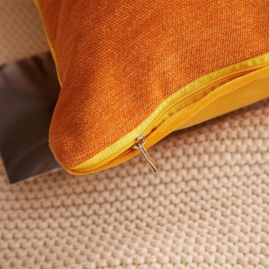 Vỏ gối tựa lưng văn phòng chất chenille, hoạ tiết 1 mặt, trang trí sofa - Giá 43.000₫