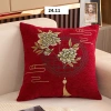 Vỏ gối tựa lưng văn phòng chất chenille, hoạ tiết 1 mặt, trang trí sofa - Giá 43.000₫ 8