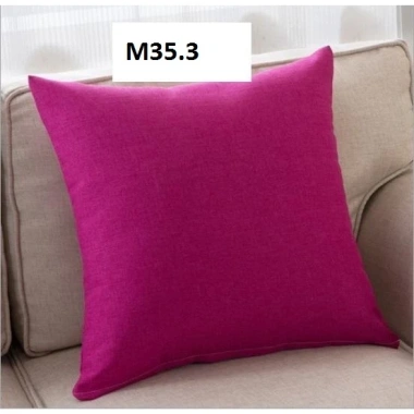 Vỏ gối tựa lưng văn phòng, sofa, vải bố hoạ tiết trơn, giá ưu đãi 25.000 VNĐ
