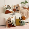 Vỏ gối tựa lưng văn phòng - Vải bố hoa lá mùa xuân, trang trí sofa, nội thất - Giá chỉ 45.000đ