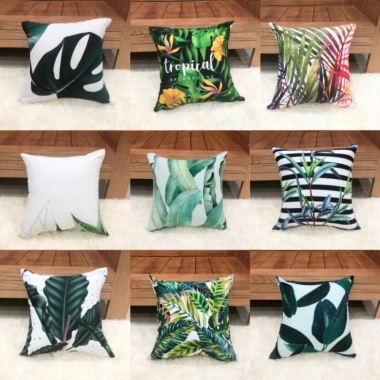 Vỏ gối tựa lưng vuông sofa decor vải trơn 1 màu - Kim Huệ GG giá 40.000₫ 5
