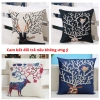 Vỏ gối tựa lưng vuông sofa decor vải trơn 1 màu - Kim Huệ GG giá 40.000₫ 8