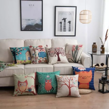 Vỏ Gối Tựa Sofa Trẻ Trung 45x45cm - Chất Lụa Nhẹ, Giá Ưu Đãi 24.000đ