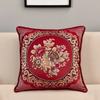 Vỏ gối tựa Tây Âu 45x45 Gấm thêu hoa tỷ mỷ MINH AN sang trọng, giá ưu đãi 58.200₫ 10