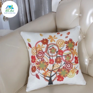 Vỏ Gối Tựa Vuông 45x45cm Kê Lưng Đệm Sofa Trang Trí Đẹp Giá Ưu Đãi 39.000đ 7