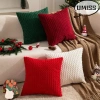 Vỏ gối UMISS vải nhung dây kéo, giặt được, trang trí sofa Giáng sinh 105.732₫