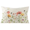 Vỏ gối vải lanh hoa đa kích thước 60x80-30x50, vỏ đệm sofa trang trí nhà cửa - Giá ưu đãi 50.619 VND 6