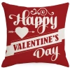 Vỏ gối Valentine vải lanh đỏ 40-50cm - Trang trí sofa tình yêu, giảm giá hấp dẫn 4