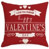 Vỏ gối Valentine vải lanh đỏ 40-50cm - Trang trí sofa tình yêu, giảm giá hấp dẫn 8