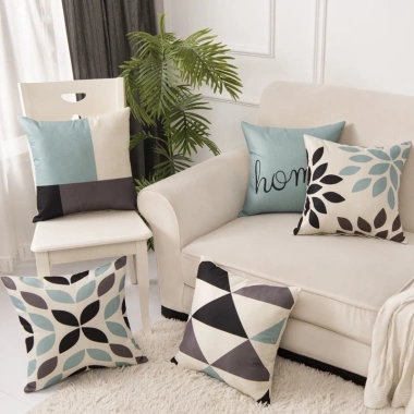 Vỏ gối vuông 45x45cm áo gối tựa lưng sofa - Giá chỉ 33.990đ, chất liệu mềm, hiện đại 2