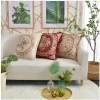 Vỏ gối vuông 48x48cm Tựa Tây Âu vải gấm nhung, sofa sang trọng chỉ 9.500₫ 2
