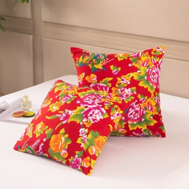 Vỏ gối vuông công phượng - Trang trí Tết sofa, nhà cửa, quán cà phê, giá 45.000 VNĐ