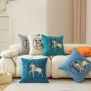 Vỏ gối vuông gấm nhung cao cấp 45x45cm - Cổ điển hiện đại, vỏ gối ôm, tựa sofa, Giá 9.900₫ 5