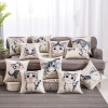 Vỏ gối vuông họa tiết xinh, vải bố, phù hợp sofa và tựa lưng - Trang trí lễ tết, Giáng sinh, chỉ 40.000₫ 2