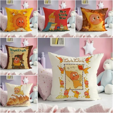 Vỏ gối vuông lấp lánh 1 mặt - Vải polyester sang trọng, phù hợp làm đệm sofa, quà tặng trang trí nội thất (không kèm gối)
