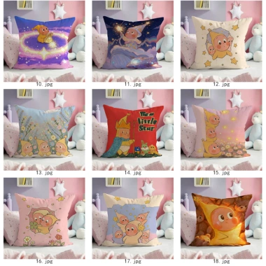 Vỏ gối vuông lấp lánh 1 mặt - Vải polyester sang trọng, phù hợp làm đệm sofa, quà tặng trang trí nội thất (không kèm gối) 3