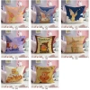 Vỏ gối vuông lấp lánh 1 mặt - Vải polyester sang trọng, phù hợp làm đệm sofa, quà tặng trang trí nội thất (không kèm gối) 6