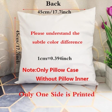 Vỏ gối vuông lấp lánh 1 mặt - Vải polyester sang trọng, phù hợp làm đệm sofa, quà tặng trang trí nội thất (không kèm gối) 9