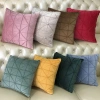 Vỏ gối vuông nhung 45x45cm - Tựa sofa decor nhà hàng, giảm còn 13.900₫