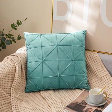 Vỏ gối vuông nhung 45x45cm - Tựa sofa decor nhà hàng, giảm còn 13.900₫ 4