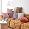 Vỏ gối vuông nhung vân kim cương – Trang trí sofa, tiệc, chỉ 77.700đ 5
