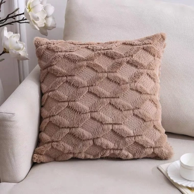 Vỏ gối vuông nhung vân kim cương – Trang trí sofa, tiệc, chỉ 77.700đ