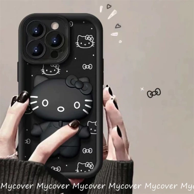 Vỏ gương gập Hello Cat Kitty cho iPhone: Bảo vệ, trang điểm, đa model, 58.422đ 7