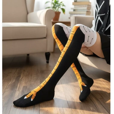 Vớ hài 3D hình chân gà ngộ nghĩnh - Quà tặng hài hước dài tới đầu gối, chỉ 59.400đ