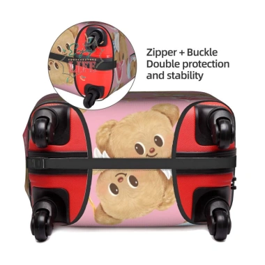 Vỏ hành lý Butterbear B101 - Vỏ vali nơ dày đàn hồi, chống bụi, chống trầy, giặt được, quà tặng 3 Vỏ hành lý Butterbear B101 - Vỏ vali nơ dày đàn hồi, chống bụi, chống trầy, giặt được, quà tặng 3
