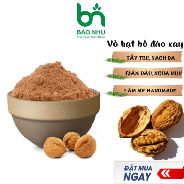 Vỏ hạt tẩy tbc, massage làm sạch da - Vỏ bồ đào, óc chó, hạnh nhân, chỉ 39.000₫