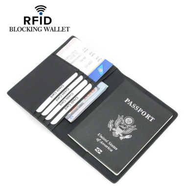 Vỏ hộ chiếu RFID da thật đa chức năng – Giá đỡ hộ chiếu tiện lợi, bảo mật, độ bền cao, chỉ 212.976₫