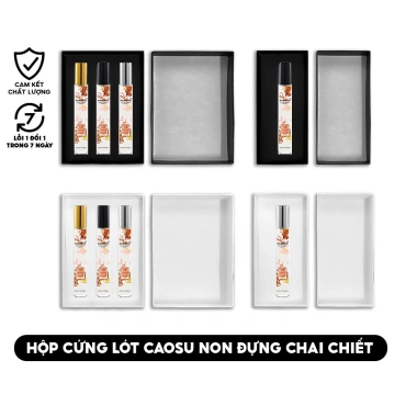 Vỏ hộp cứng lót cao su non đựng chai chiết 10ml-20ml - Hộp quà tặng nước hoa, chỉ 10.000đ
